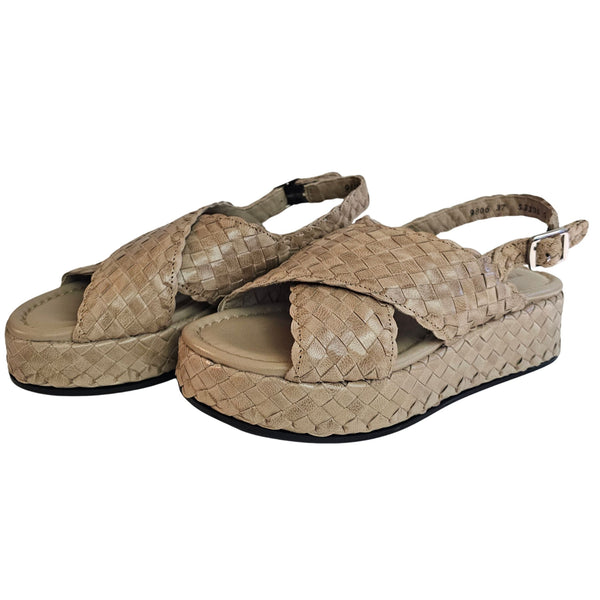 Pons Quintana, Plateausandalette in Beige