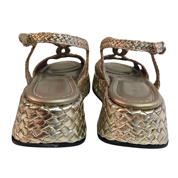 Pons Quintana, Plateausandalette in Gold