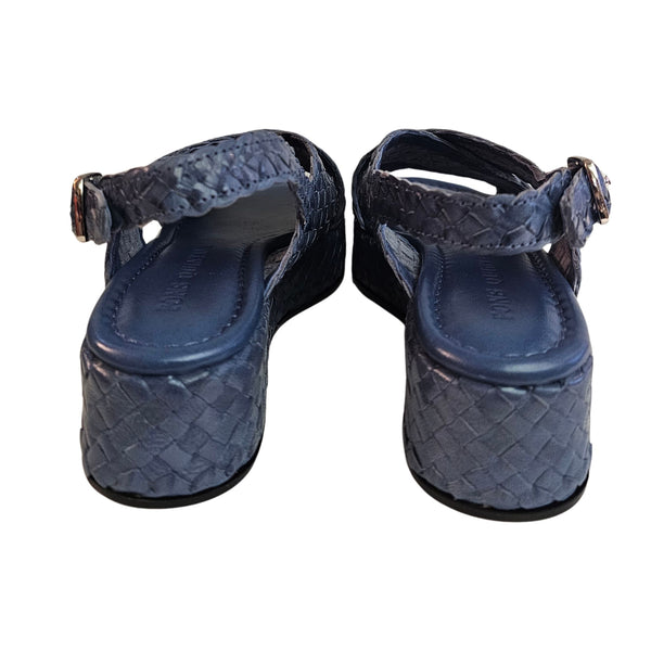 Pons Quintana, Plateausandalette in Jeansblau