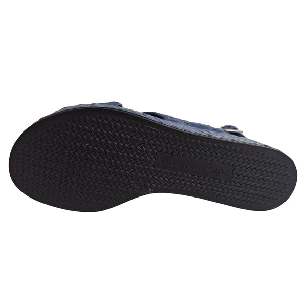 Pons Quintana, Plateausandalette in Jeansblau