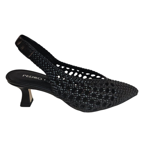 Pedro Miralles, Flechtschuh Sling in Schwarz