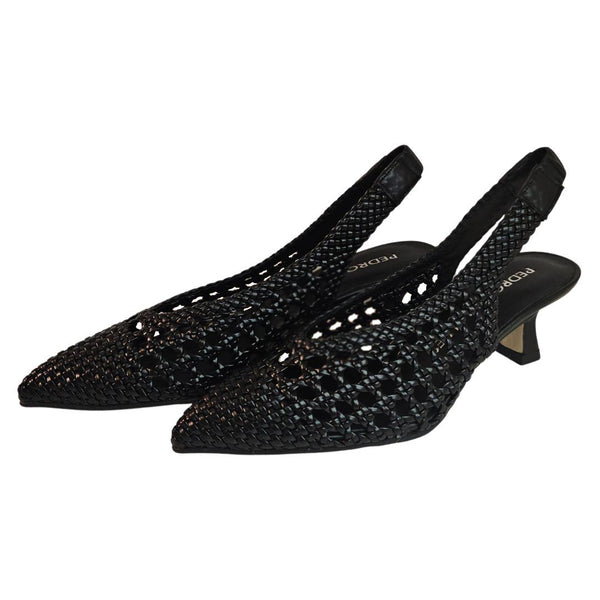 Pedro Miralles, Flechtschuh Sling in Schwarz