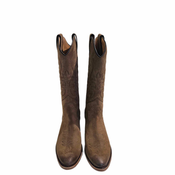 Perlita Peaches, rahmengenähter Cowboystiefel 3/4