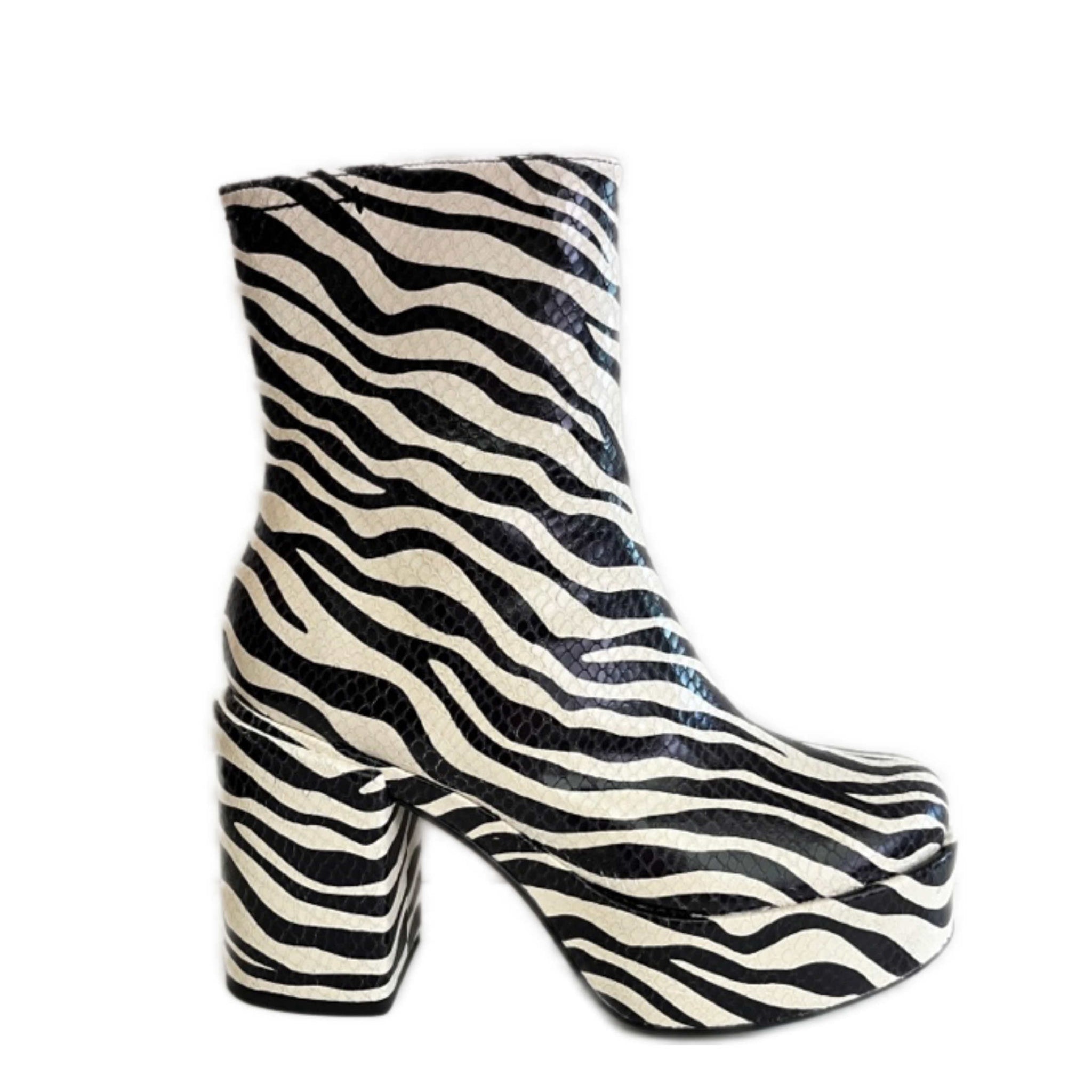 Pons Quintana, Plateau-Stiefelette in Zebra-Optik