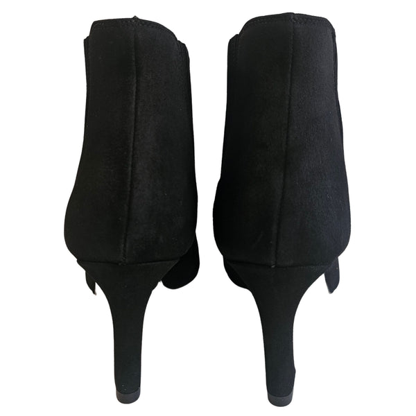 Pons Quintana, spitze Stiefelette aus schwarzem Wildleder