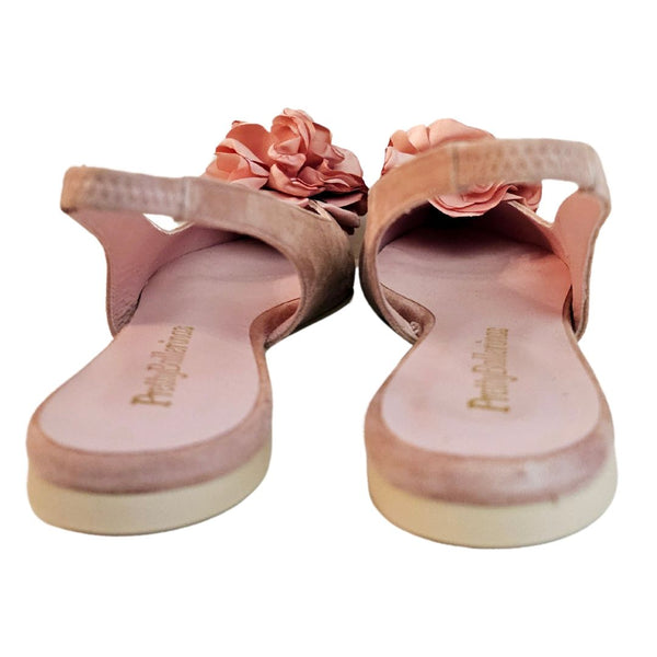 Pretty Ballerina, Wildleder-Sling in Altrosa