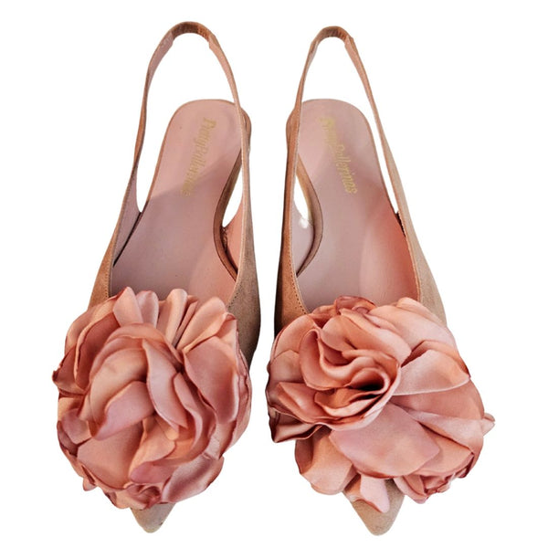 Pretty Ballerina, Wildleder-Sling in Altrosa