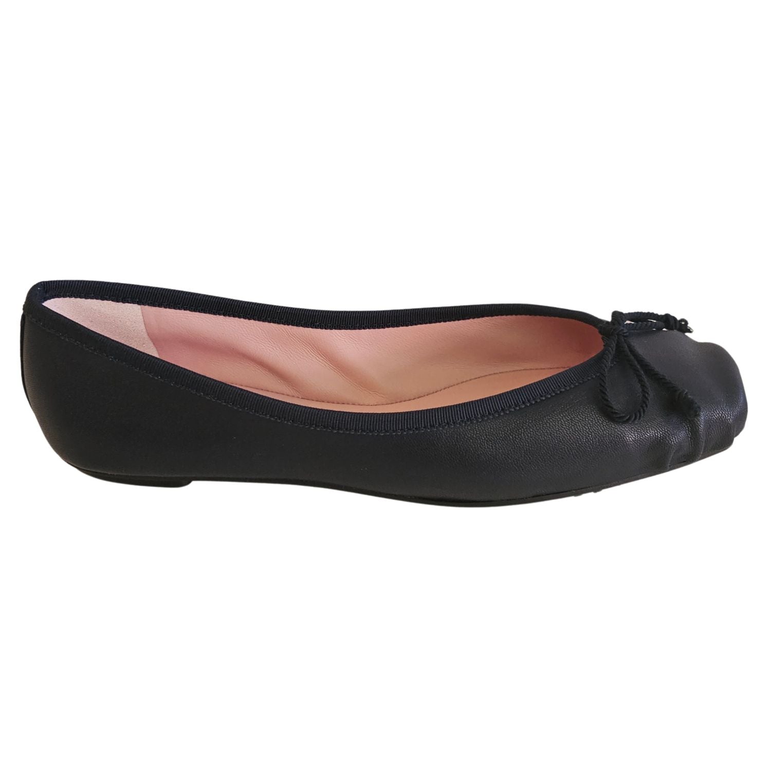 Pretty Ballerinas, dunkelblauer Ballerina in Karreeform