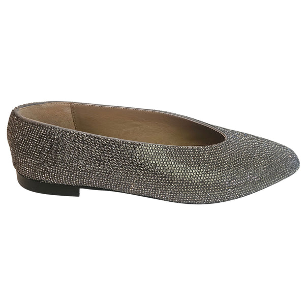 Prosperine, Ballerina mit Strass in Taupe