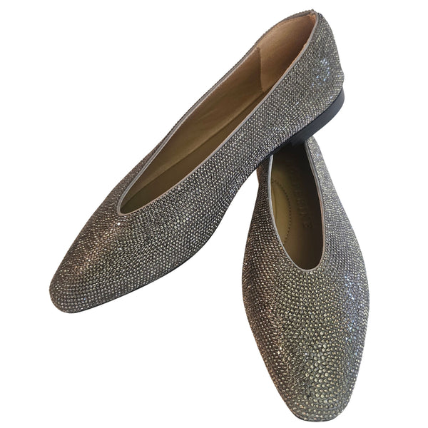 Prosperine, Ballerina mit Strass in Taupe