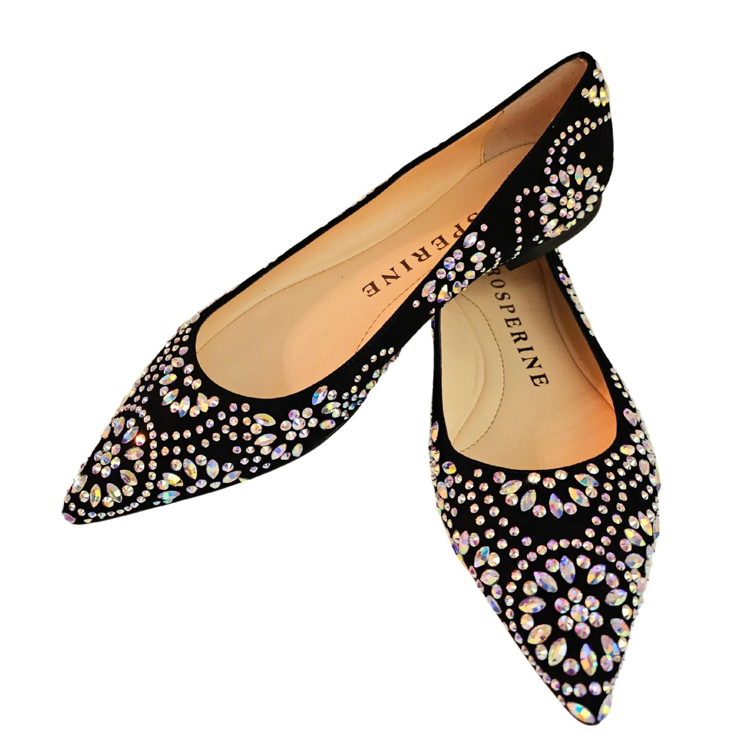 Prosperine, Ballerina in Schwarz mit Strass
