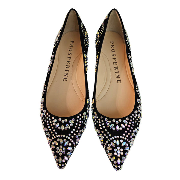 Prosperine, Ballerina in Schwarz mit Strass