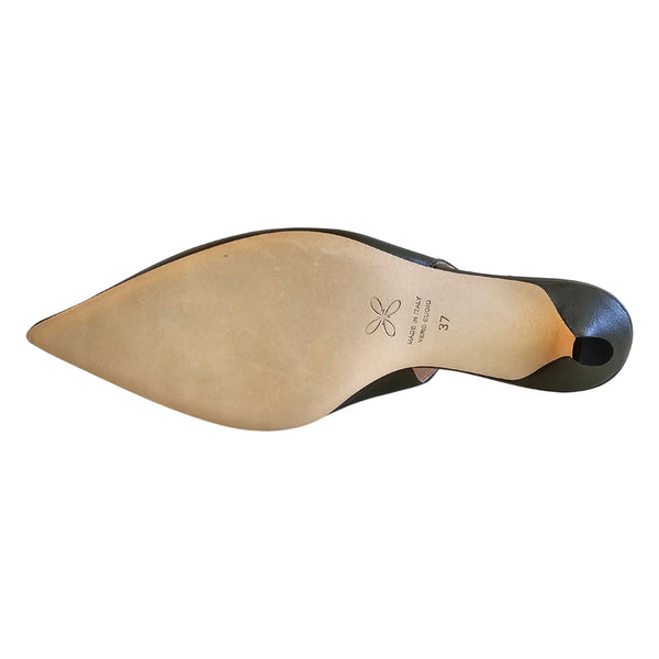 Prosperine, Sling in Oliv mit Brosche in Altgold