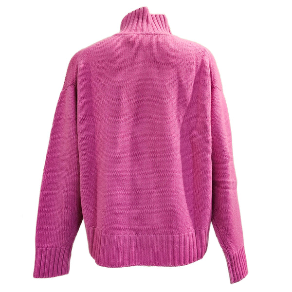 Pur Schön, Cashmere-Pullover mit Turtleneck in Pink