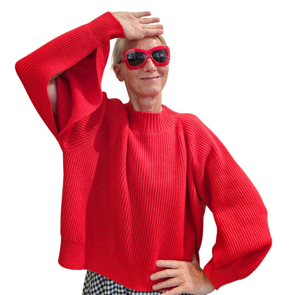 Cashmere Cape Pur Schoen, CANNES, Rot