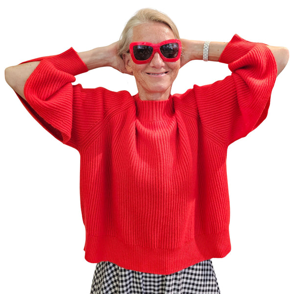 Cashmere Cape Pur Schoen, CANNES, Rot