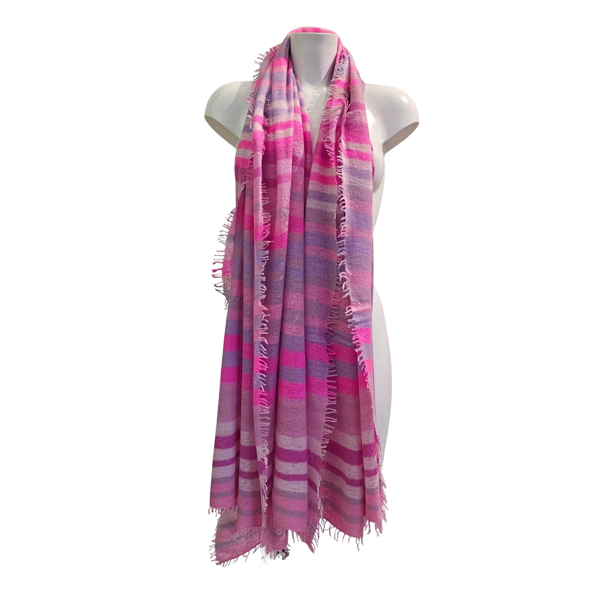 Pur Schoen, Cashmere Schal, Rainbow Pink Dream