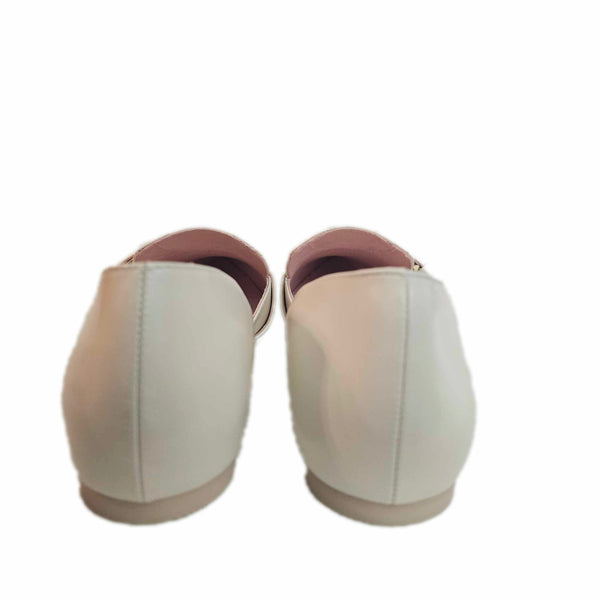 RAS, Flat-Ballerina in Panna mit Cut-Outs
