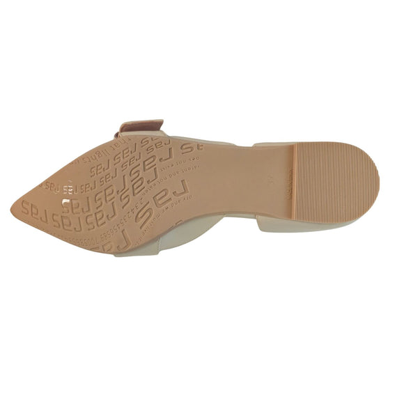 RAS, Flat-Ballerina in Panna mit Cut-Outs
