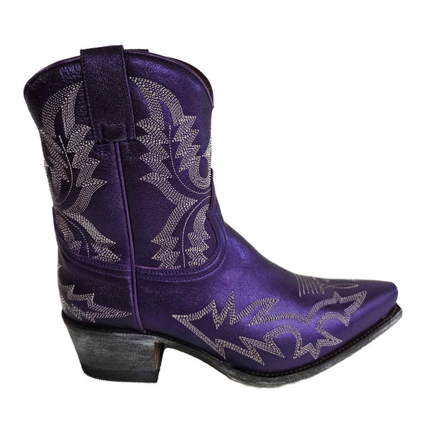 Sendra, handgearbeitete Cowboystiefelette in Lila