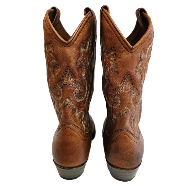 Sendra, hangearbeiteter Cowboystiefel in Cognac