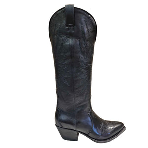 Sendra, Cowboystiefel in Schwarz, handgearbeitet