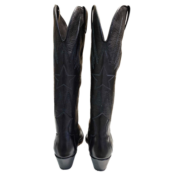 Sendra, Cowboystiefel in Schwarz, handgearbeitet