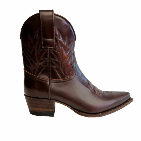 Sendra, extravagante Cowboy-Boots in Bronze