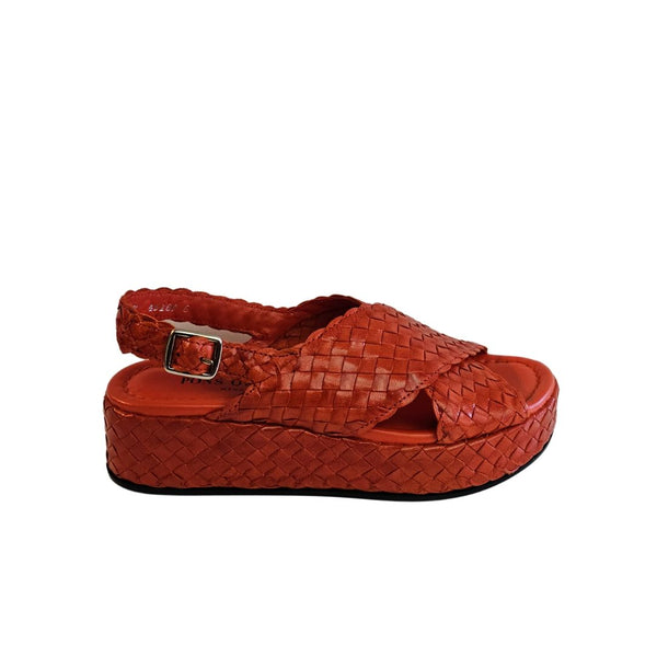Pons Quintana, Flechtsandalette in Orange
