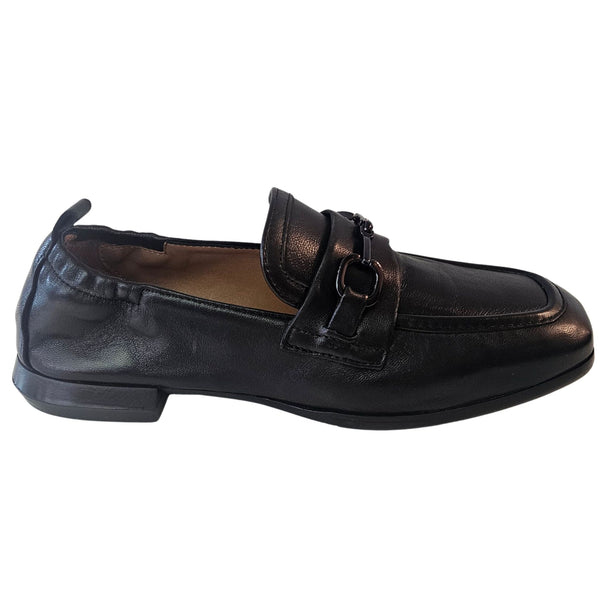 Homers, schwarzer Loafer mit gleichfarbiger Spange