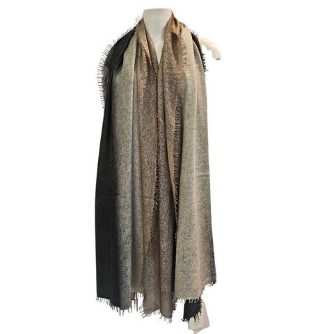 Pur Schoen, Cashmere Schal, Ombre Black Forest