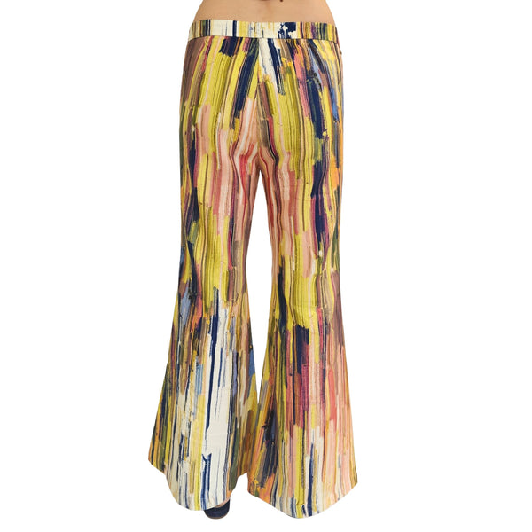 Joyce & Girls, Leinenhose mit buntem Muster