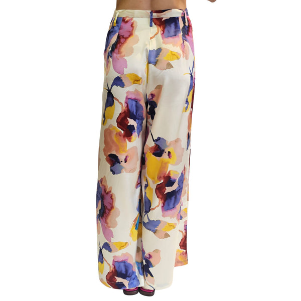 Joyce & Girls, Seidenhose mit Blumenprint