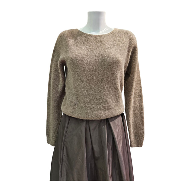 Vicario Cinque, MINERVA, lockerer Pulli in Nougat