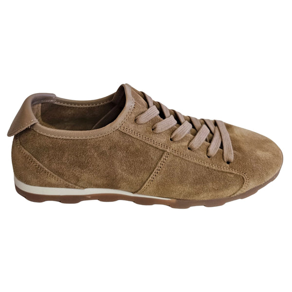 Stokton, Wildleder Sommersneaker in Cognac