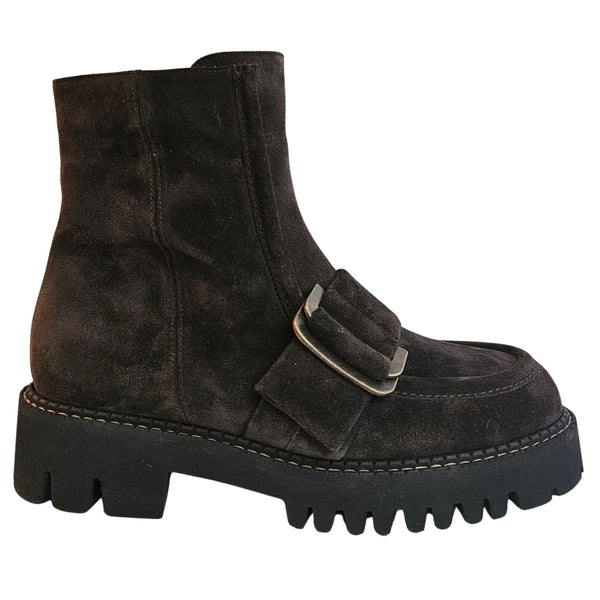 Truman´s, Wildleder Stiefelette in Braun mit Spange
