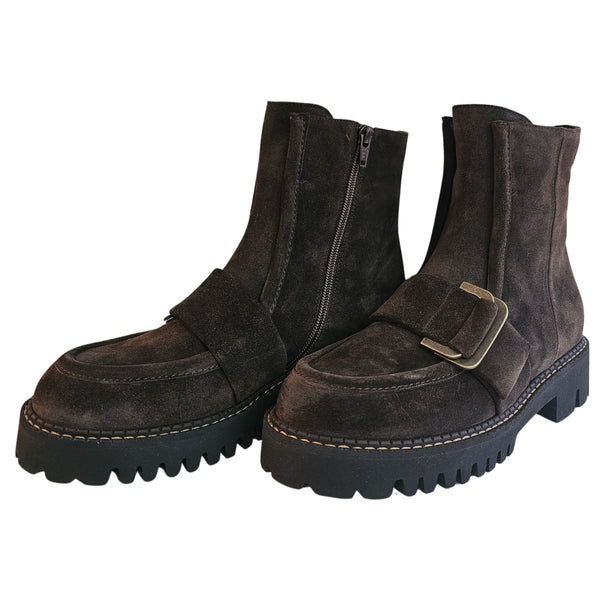 Truman´s, Wildleder Stiefelette in Braun mit Spange