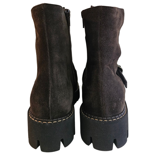 Truman´s, Wildleder Stiefelette in Braun mit Spange