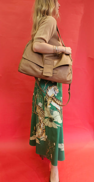 Caterina Lucchi, MARIA XL, schlammfarbene Umhängetasche