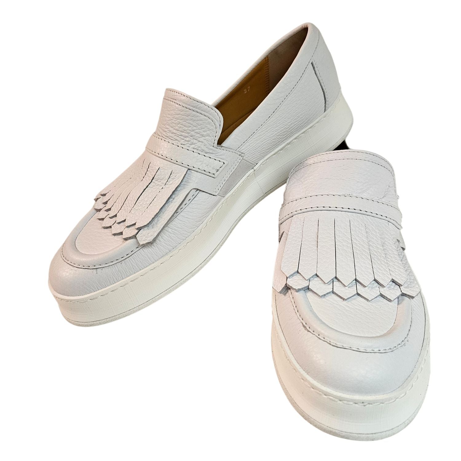 Truman´s, Loafer in Weiß mit Tassel