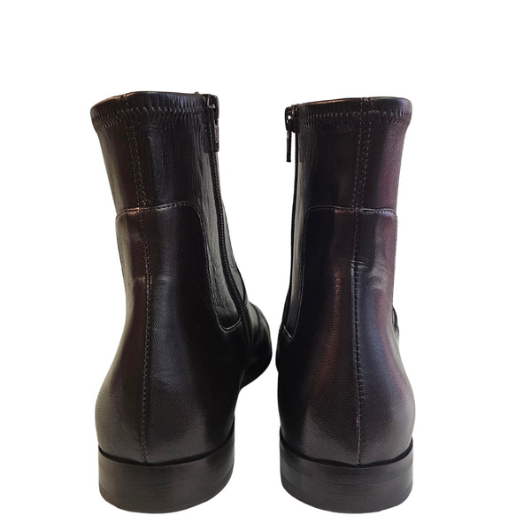 Truman´s, Nappaleder Stiefelette in Braun mit Lochmuster