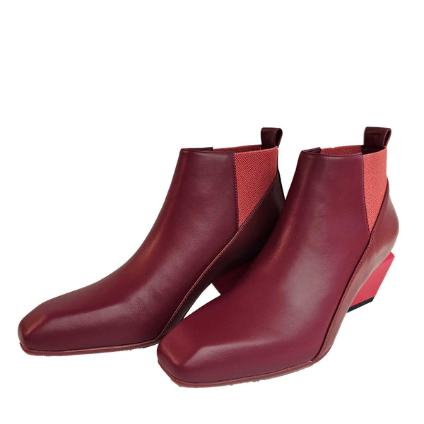 United Nude, Jacky, Stiefelette in Cranberry-Tönen
