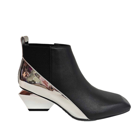United Nude, Jacky X, Stiefelette in Schwarz und Metallic