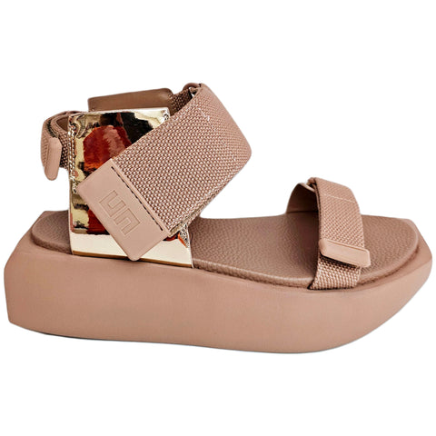 United Nude, WALO, Rosegold,Plateausandalette