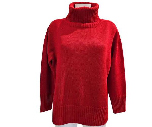 Vanisé, Rollkragenpullover in Rot