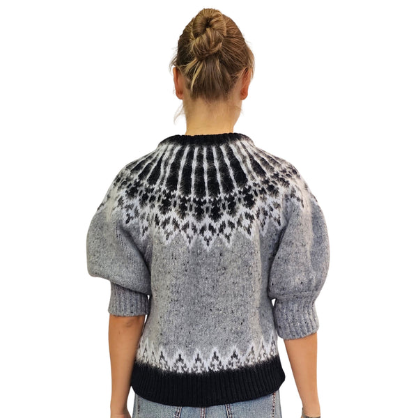 Vanisé, Norweger Pullover in Blau/Grau