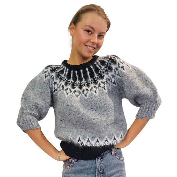 Vanisé, Norweger Pullover in Blau/Grau