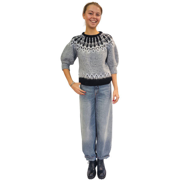 Vanisé, Norweger Pullover in Blau/Grau