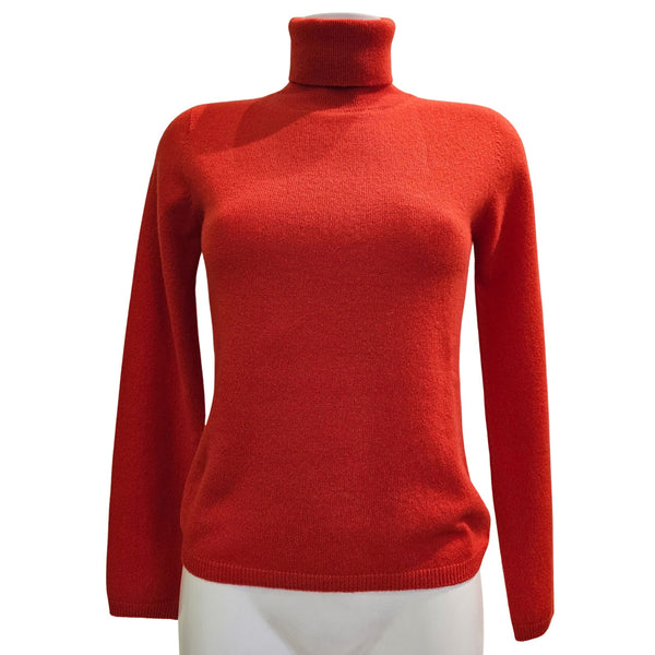 Vanisé, Rollkragenpullover in Tomatenrot