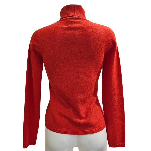 Vanisé, Rollkragenpullover in Tomatenrot